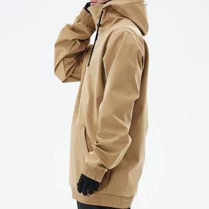 Chaqueta de esquí para hombre con bloques de color, transpirable, para snowboard, tipo anorak, con capucha, cortavientos, térmica, para deportes al aire libre. - Product Image 2