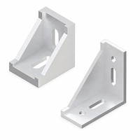 MISSDAKE Support d'angle moulé sous pression Série 30 Profilé Euro en aluminium TPEA Double trou 3030 3060 6060 Joint à fente en T