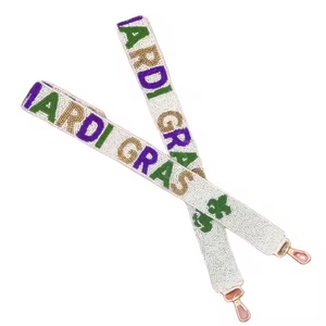 Correa de monedero con cuentas de semillas de mano con estilo, cinturón de cuentas bordado cruzado de tamaño personalizado por MD HANDICRAFTS - Product Image 1