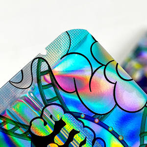 Bolsas de Embalaje de Gomitas Comestibles Impresas Personalizadas, Bolsas de Mylar a Prueba de Olores y Resistentes a Niños, Embalaje de Alimentos, Bolsa para Tabaco de 3.5g - Product Image 5