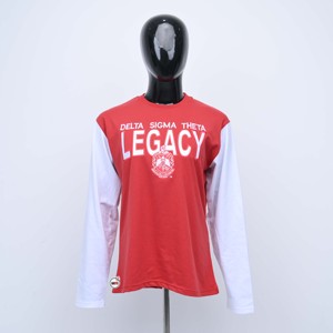 เสื้อเชิ้ตแขนยาวปักลายคุณภาพสูง 100% สำหรับผู้หญิง ลายอัลฟ่า คาปา อัลฟ่า สองสี น้ำหนักเบา สำหรับผู้หญิง - Product Image 1