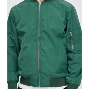 Venta al por mayor de chaqueta de bombardero de béisbol de seda satinada con logotipo personalizado de moda de calle Varsity Coat OEM - Product Image 4