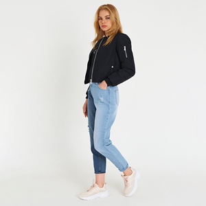 2026 <b>Women's</b> Customized Full Sleeves Polyester/Nylon Windproof Eco-Friendly Breathable Quick Dry <b>Bomber</b> <b>Jacket</b> Logo Printing - Product Image 2