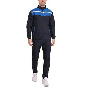 Chándal deportivo personalizado de alta calidad para hombre, elegante Top con cierre de cremallera y conjunto de chándal deportivo con patrón sólido - Product Image 1