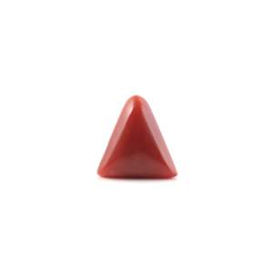 พลอยสังเคราะห์สีขาวคุณภาพสูง 4.8 กะรัต ขนาด 8 มม. ขัดเงา สีแดงคอรัล - Product Image 2