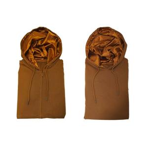 Sweats à capuche unisexes 100% coton, épais, en molleton, lourd, surdimensionné, impression personnalisée de logo, sweats à capuche pour hommes - Product Image 4