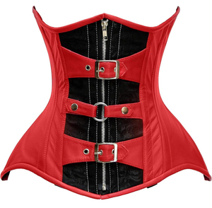 Corsé sobre el busto de cuero Real de talla grande para mujer, nuevo diseño transpirable, nuevo moldeador con núcleo de acero con diseño Premium - Product Image 5