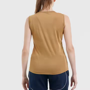 Débardeur sans manches respirant à séchage rapide pour femmes vêtements de sport en toile extensible pour Gym Yoga et vêtements décontractés logo personnalisé oem - Product Image 3