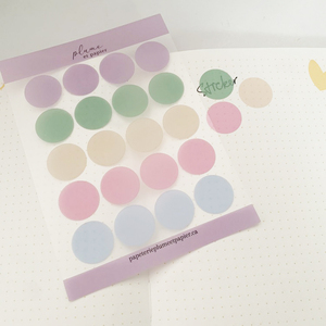 Stiker transparan Cosmo Dot Morandi 10mm tahan air kustom tugas stasioner stiker lubang peluru lembar perencanaan - Product Image 4