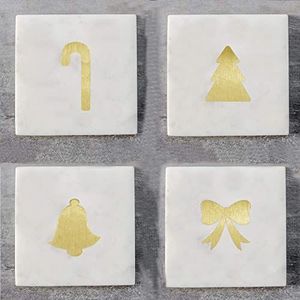 Premium <b>Resin</b> and Marble Drink Coasters Set Elegant <b>Table</b> Coasters <b>for</b> Mugs and Cups <b>for</b> Stylish Tabletop Protection - Product Image 4