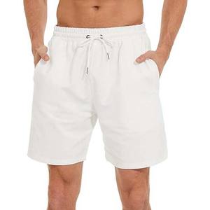 Pantalones cortos de ropa de hombre de alta calidad con cordón en la cintura de último diseño 100% algodón ropa de calle de verano precio barato pantalones cortos para correr adultos - Product Image 6