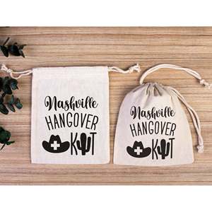 Sac de Récupération Après-Soirée Nashville - Pochette en Coton Bio pour Mariage et Enterrement de Vie de Jeune Fille, Impression Sérigraphique pour Vêtements, Artisanat, Emballage, Jouets - Product Image 2