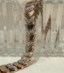 Elegante Brazalete y Pulseras de Tenis de Oro Sólido de 14K para Mujer con Diamantes Naturales de Corte Brillante Certificados por Terceros VDS 10-16G - Product Image 2