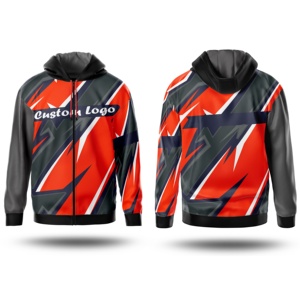 เสื้อฮู้ดซิปผู้ชาย โพลีเอสเตอร์ 100% สำหรับงานพิมพ์ลายแบบ Sublimation ออกแบบเองได้ เนื้อผ้าหนา คุณภาพสูง แห้งเร็ว ระบายอากาศดี - Product Image 1