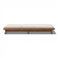 Chaise longue de plage en bois de luxe pour l'extérieur avec dossier réglable, résistante aux intempéries, pour les hôtels, les piscines et les complexes hôteliers