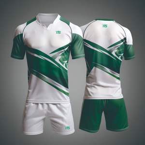 100% Polyester Rugby Uniform Sets Breathable and Available in Different Sizes at Wholesale Price - Product Image 3