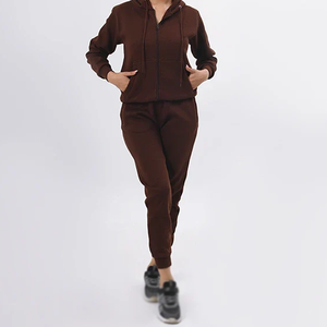 Survêtements en molleton de coton pour femmes fabriqués en usine survêtements en molleton de coton de couleur personnalisée pour femmes vente à chaud - Product Image 2