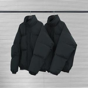 Jacket Essential <b>Cotton</b>-<b>padded</b> Coat Fog High Street Trendy Brand Puffer Jacket <b>Padded</b> for Men - Product Image 3