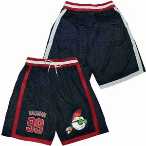 Pantalones cortos de baloncesto para hombre, Shorts de malla transpirable para deportes al aire libre, color negro - Product Image 4