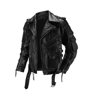 Chaqueta de Cuero de Invierno para Hombre, Nueva Moda, Cuello Alto, Secado Rápido, Transpirable, 6 Bolsillos, Cinturón, Diseño Personalizable, Estilo Casual - Product Image 1