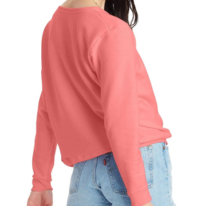 OEM nuevo diseño ropa informal 100% algodón cuello redondo sudadera logotipo personalizado bordado térmico sudadera mujeres sudaderas con capucha - Product Image 2