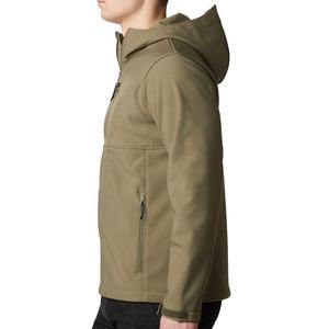 Chaqueta Cortavientos con Capucha Delantera de Lona Personalizada para Hombre, Impermeable, Transpirable, Ecológica, de Softshell para Invierno - Product Image 3