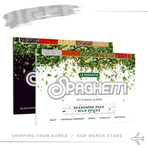 LE SERAFIM-[スパゲッティ] 1STシングルアルバム (WEVERSE Ver。) HYBE LABELSタイトルにCDをK-POP - Product Image 1