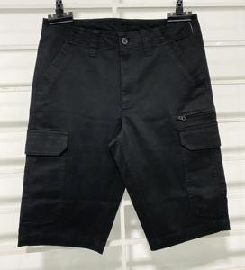 กางเกงขาสั้นผ้าฝ้าย100% ทอลายทแยงสีทึบสไตล์ลำลองกางเกงขาสั้นสำหรับฤดูร้อนของผู้ชาย - Product Image 1