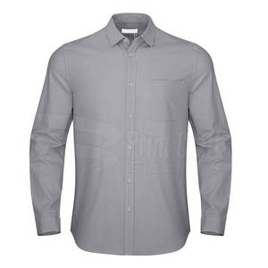 Camisas de Vestir para Hombre de Primavera, al por Mayor, de Alta Calidad, con Logotipo y Colores Personalizados, Nuevo Diseño, Transpirables, de Algodón, Servicio OEM - Product Image 1