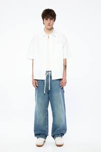 Nouveau pantalon de jogging en toile High Street bon marché 100% coton pantalon lourd pour hommes de coupe régulière - Product Image 2