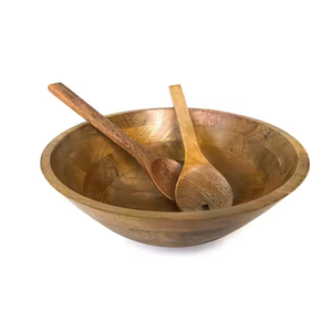 Cuenco de madera de marca gratuito, cuenco para servir comida, venta al por mayor, hecho a mano, superventas, cuenco de madera para comida de glowin fashion - Product Image 5