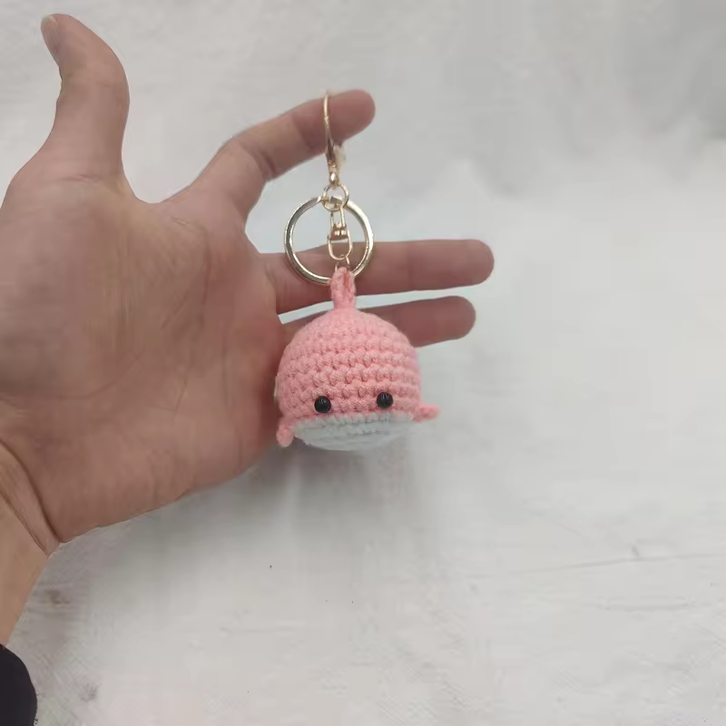 あさりあ様 クジラの編み物キーホルダー 2個セット あさりあ様 クジラの編み物キーホルダー 2個セット 鯨ちゃん