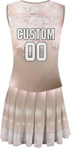 Ensembles uniformes pom-pom girl respirants personnalisés pour filles femmes strass fournis en usine pour les compétitions d'entraînement en équipe - Product Image 3