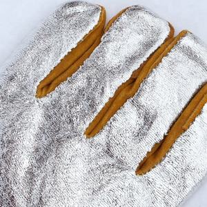 Guantes Tácticos HSI HSI-WG49 para Bombero, Aluminizados, de Cuero Vacuno Dividido, Resistentes a Cortes, Ignífugos, de Protección para Soldadura TIG/MIG - Product Image 4