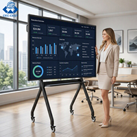 Pizarra Interactiva LCD 4K de 98 Pulgadas, Precio de Fábrica ZDHQ, OEM, Táctil de 20 Puntos, Marco Metálico, Servicio Integral para Escuelas y Oficinas, 1 Año de Garantía