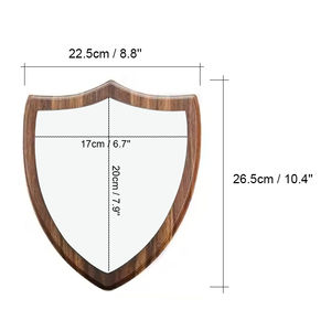 กรอบไม้เปล่าแผ่นไม้มารูนโล่โล่ประกาศเกียรติคุณดีไซน์แผ่นโลหะตามสั่ง - Product Image 4