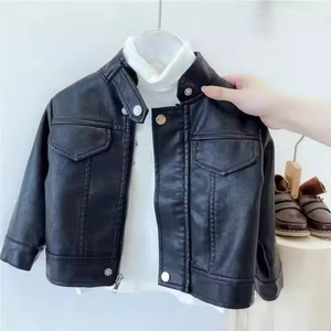 Veste personnalisée unisexe anti-rides pour enfants Vêtements d'extérieur décontractés pour enfants Vente en gros Personnalisé Automne Haute Qualité Noir Respirant - Product Image 1