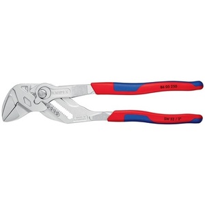 KNIPEX Pliers Wrench 250mm Chrome-Plated 52mm <b>Clamping</b> Width Multi-Component Handles - Product Image 5