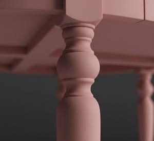 Mesa Redonda Media V2 Negra, Moderna, para Sala de Estar, Ecológica, de Madera de Caucho y Roble 13-1520 ROSA, Color Dinámico Moderno, Lujo Moderno - Product Image 4