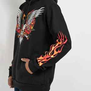 Sudadera con capucha de algodón puro para hombre sudadera cómoda fabricante a granel tela Premium adecuada para gimnasio o al aire libre - Product Image 5