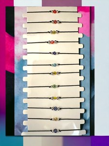 DAFNI BIG PAZAR Bohemian <b>Beaded</b> <b>Bracelet</b> with Natural Stone and Precious Metal Alloy Micro Insert 0.08g Unisex Gift - Product Image 2