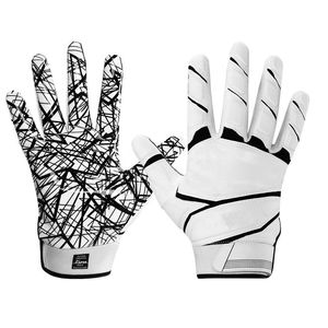 Gants de football américain en cuir de haute qualité, antidérapants, durables, avec design imperméable, couleur et logo personnalisables - Product Image 1