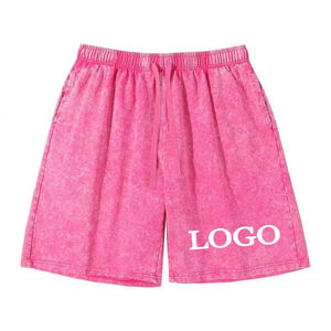 DIY Custom Your Logo Men's Casual Vintage Wash <b>Shorts</b> Cotton Loose Pants Mens Summer <b>Y2k</b> Men & Women Street Hip Hop Style China - Product Image 5