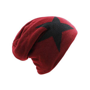 หมวกบีนนี่ผ้าฝ้ายสำหรับฤดูหนาวหมวกบีนนี่ทำจากผ้าแจ็คการ์ด - Product Image 3