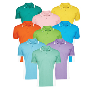 Chemises polo pour hommes personnalisées en gros, logo brodé personnalisé, unisexe, été, coton uni de haute qualité, sport, entreprise - Product Image 2