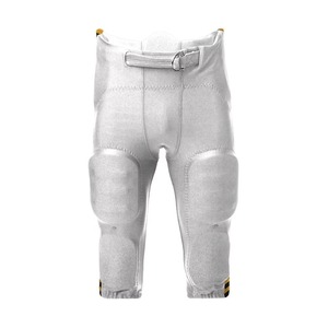 Pantalon de football américain rembourré vert pour homme avec fermeture à boucle, coupe athlétique, couleur unie, à porter toute l'année - Product Image 5