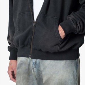 "Sweat à capuche zippé doux pour hommes-confortable, de haute qualité et idéal pour les vêtements décontractés et les activités de plein air" - Product Image 4