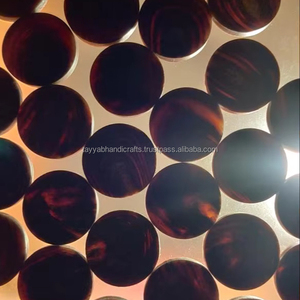 Botón Natural de Color para Prendas de Vestir, Botón Redondo de Cuerno de Búfalo Natural de la Mejor Calidad - Product Image 1