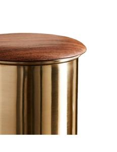 ชุดเหล็ก3สีทองพร้อมฝาไม้ไผ่แบบหมุนขอบสำหรับใช้ในครัวเรือนในเชิงพาณิชย์ทนทาน - Product Image 2