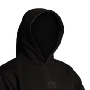 Sudadera con Capucha Negra para Hombre, de Algodón Grueso, con Bolsillo Tipo Canguro, Estilo Casual Urbano - Product Image 3